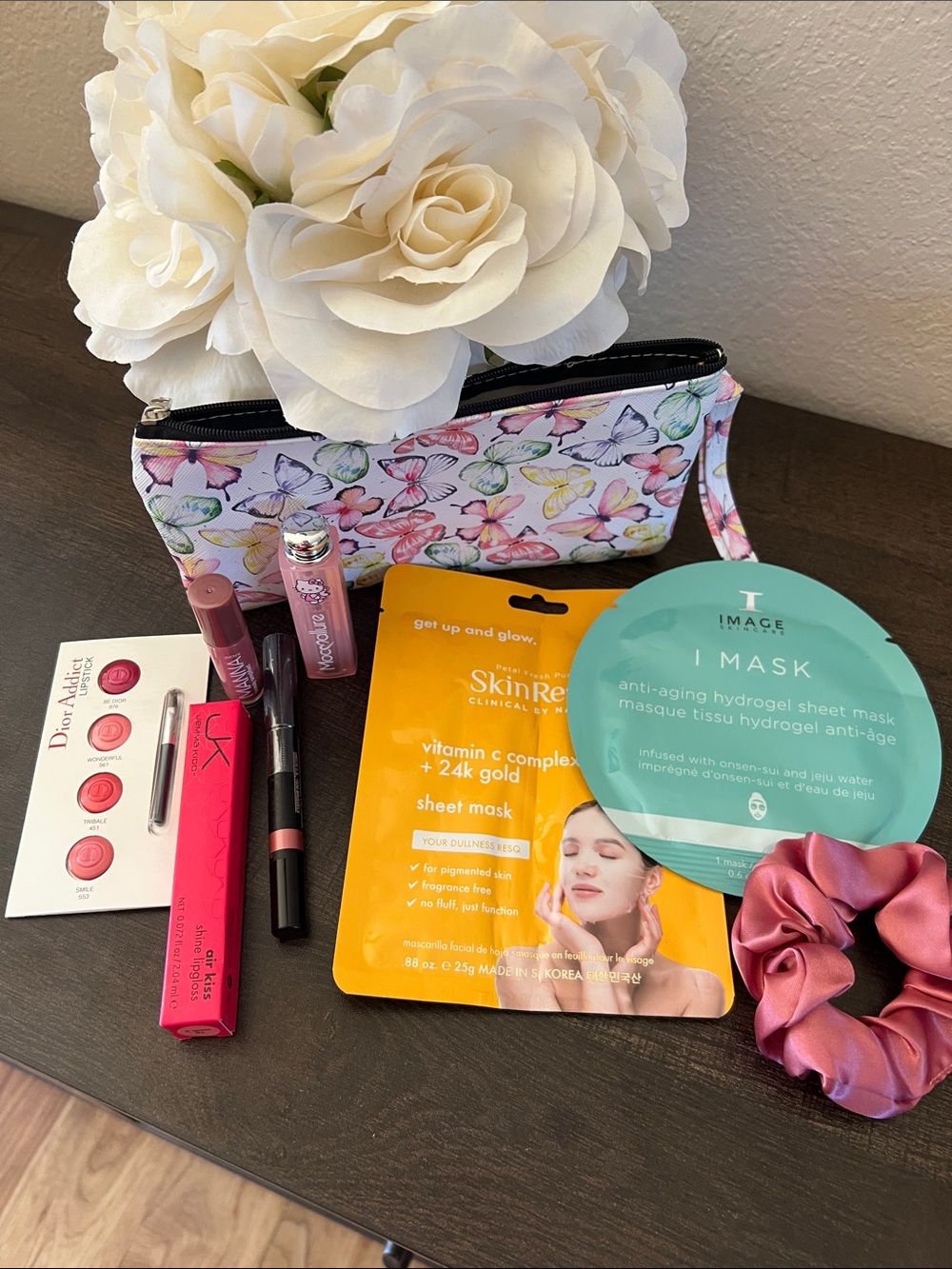 Butterfly Makeup Bag 8 items
